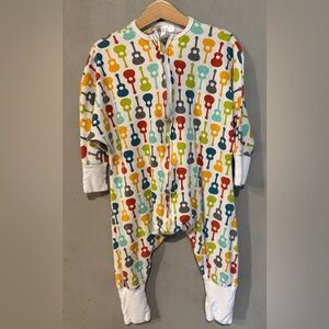 Sleeping Baby Flying Squirrel sleep sack 12-24 months rainbow guitar print